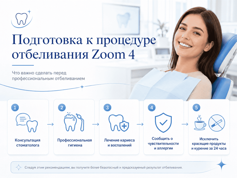 подготовка к отбеливанию Zoom 4