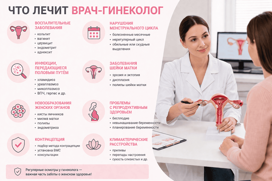 Что лечит врач-гинеколог