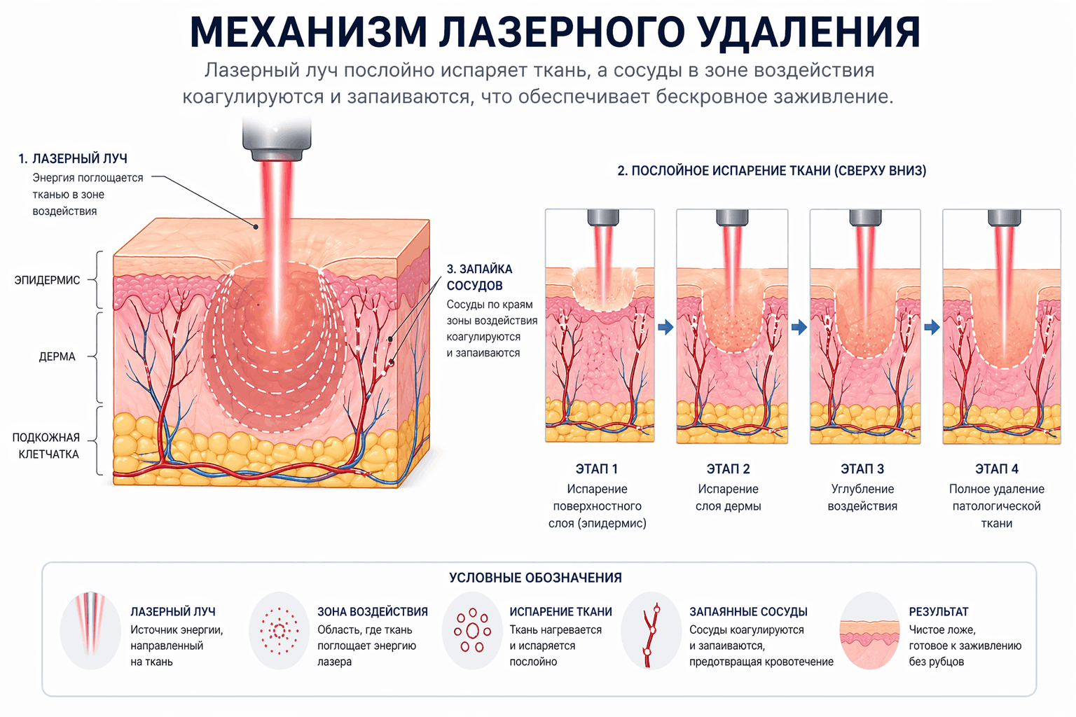 Механизм лазерного удаления