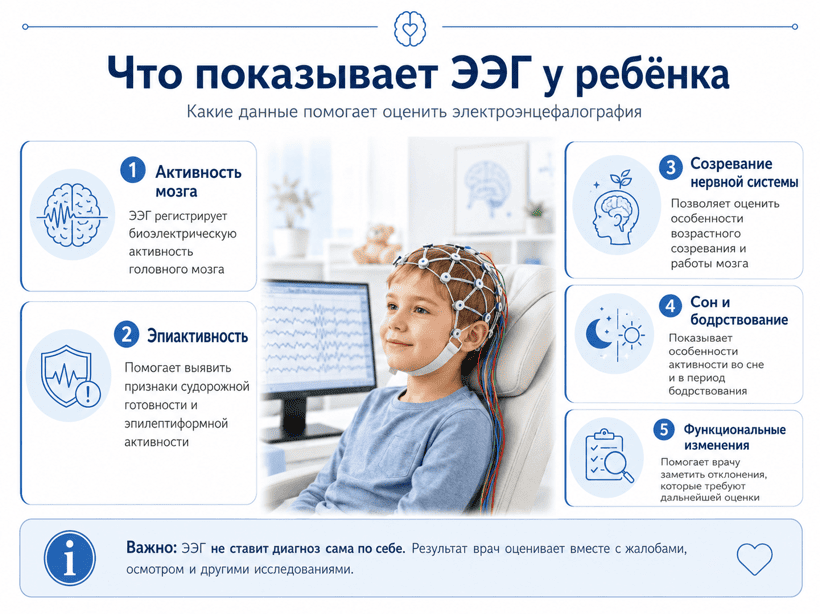 Что показывает ЭЭГ у ребёнка