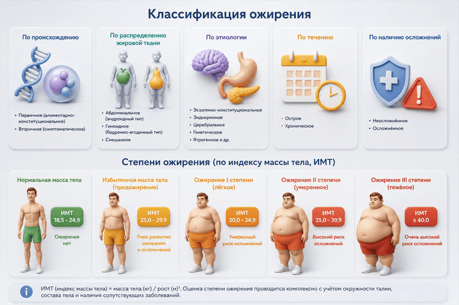 Степени ожирения