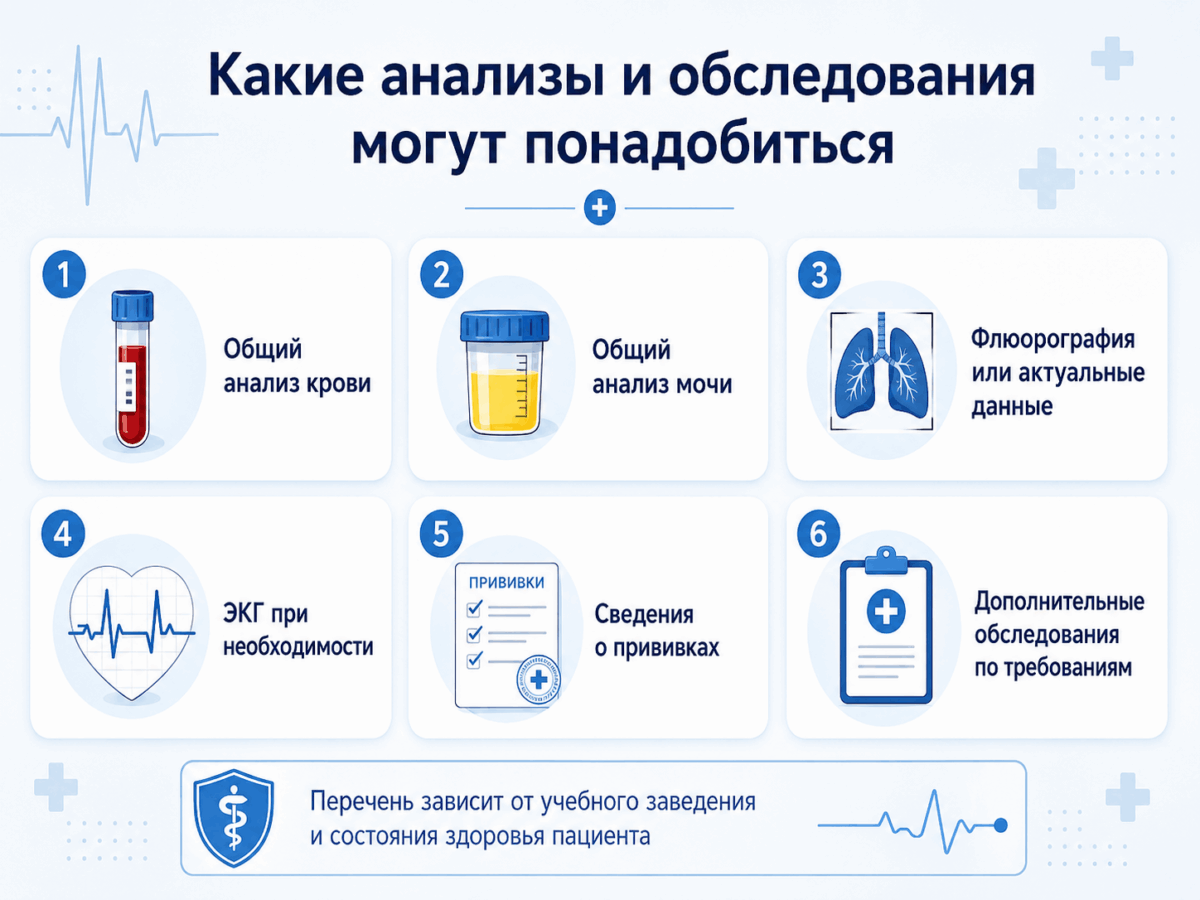Какие анализы и обследования могут понадобиться